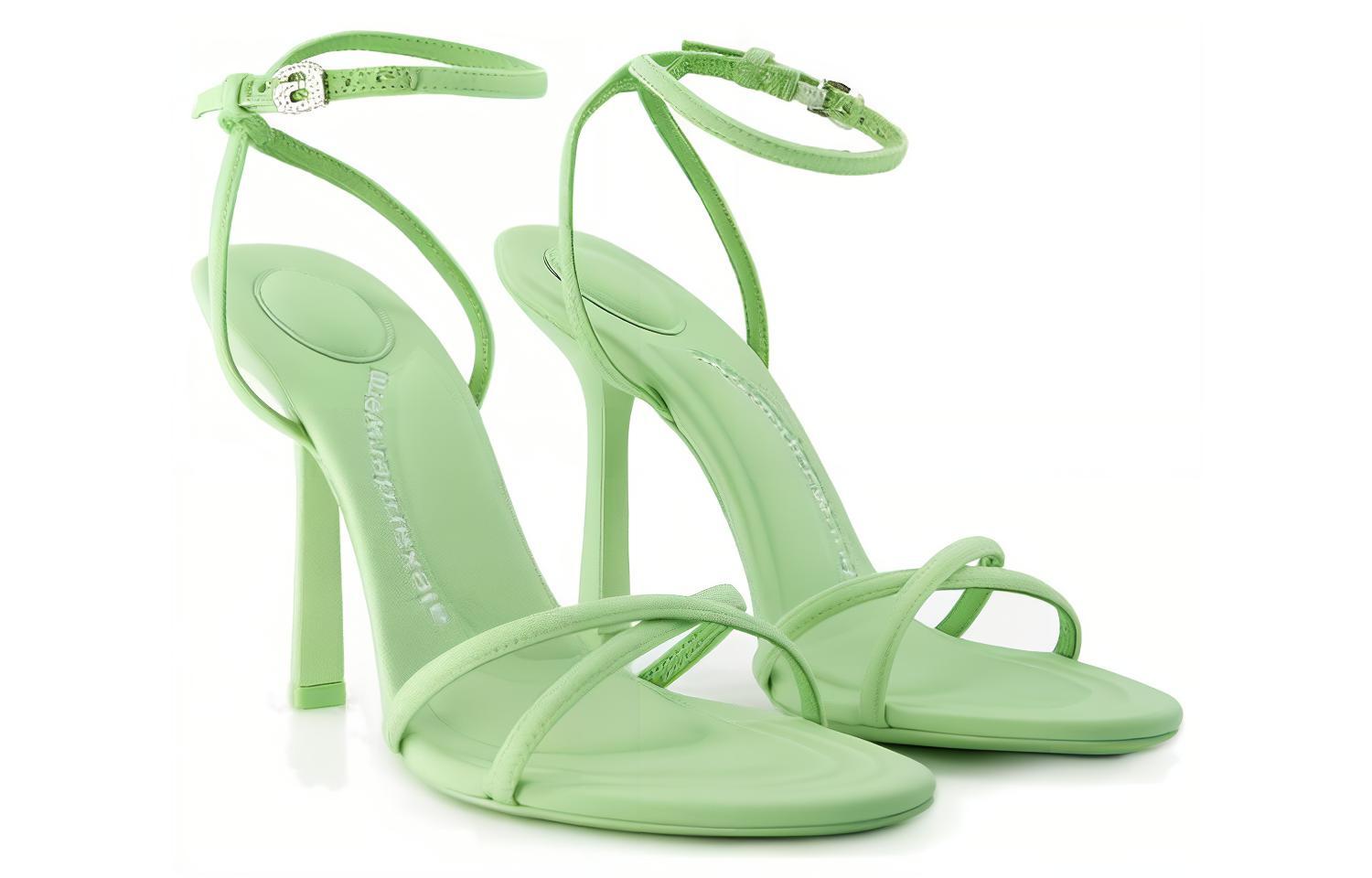 (W) Alexander Wang Buckle Fashion Sandals 'Green' 圖 2