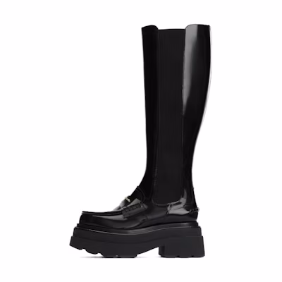 (W) Alexander Wang Carter 'Black Leather Chelsea Boots'