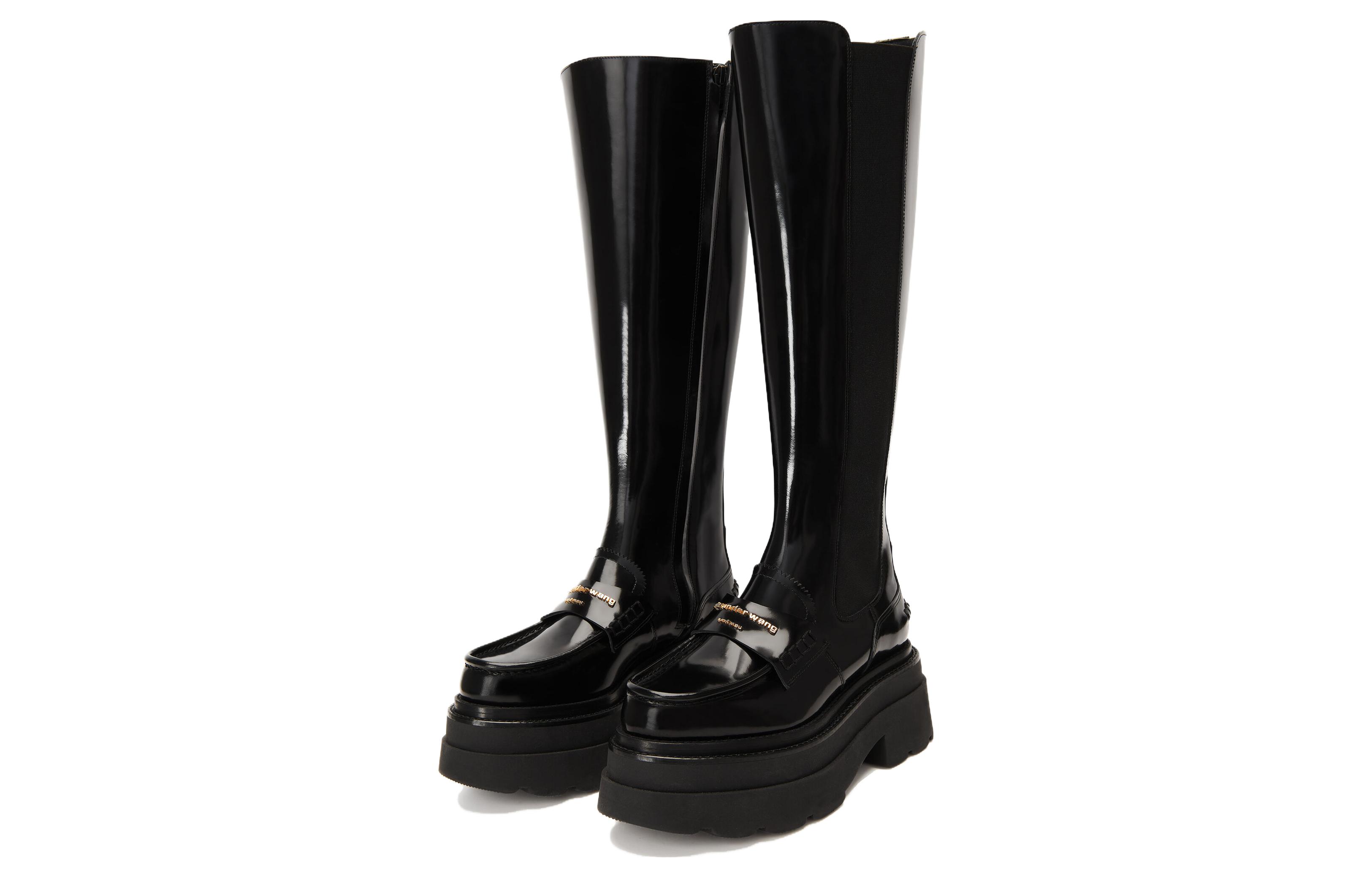 Order (W) Alexander Wang Carter 'Botas Chelsea de Cuero Negro' 30423B036001