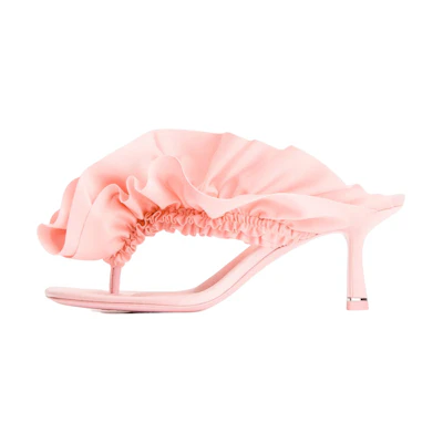 (W) Alexander Wang Celeste 65 'Pink Ruched Trim'