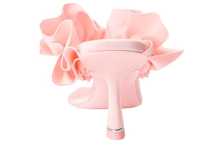 Shop (W) 亚历山大·王 Celeste 65 粉色褶边高跟鞋 30322S030958