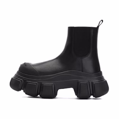 (W) Alexander Wang Chelsea Boot 'Solid Black Platform'