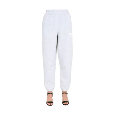 (Women) Alexander Wang Classic Logo Low-Waist Jogger Sweatpants Grey 4CC1204061-050