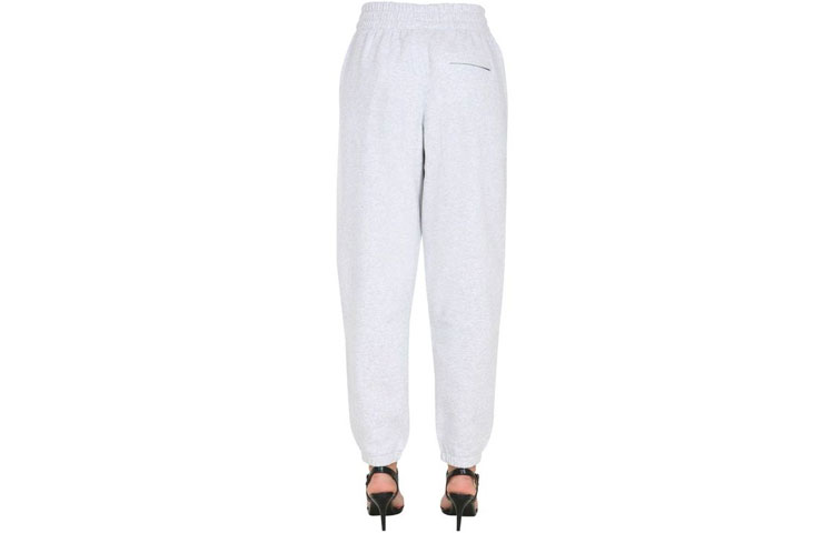 Shop (W) Alexander Wang Pantalones Jogger Tiro Bajo Logo Clásico Grises. 4CC1204061-050