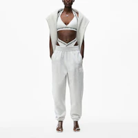 Purchase (W) Alexander Wang Seluar Jogger Rendah Logo Klasik Kelabu 4CC1204061-050