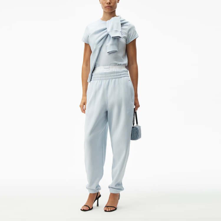 Lookbook (Women) Alexander Wang Classic Logo Sweatpants Women’s - Smog Blue 4CC1204061-454