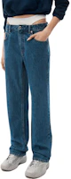 Shop (W) Alexander Wang Cleanfit Layered Flared Straight Jeans Wanita - Biru Tua. 4DC4234127-401