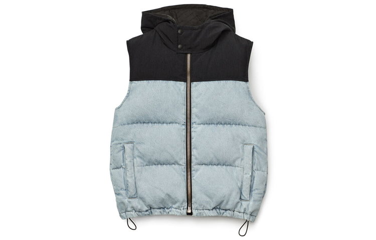 (Women) Alexander Wang Colorblock Quilted Vest Mixed Fabric 4DC1212811-281