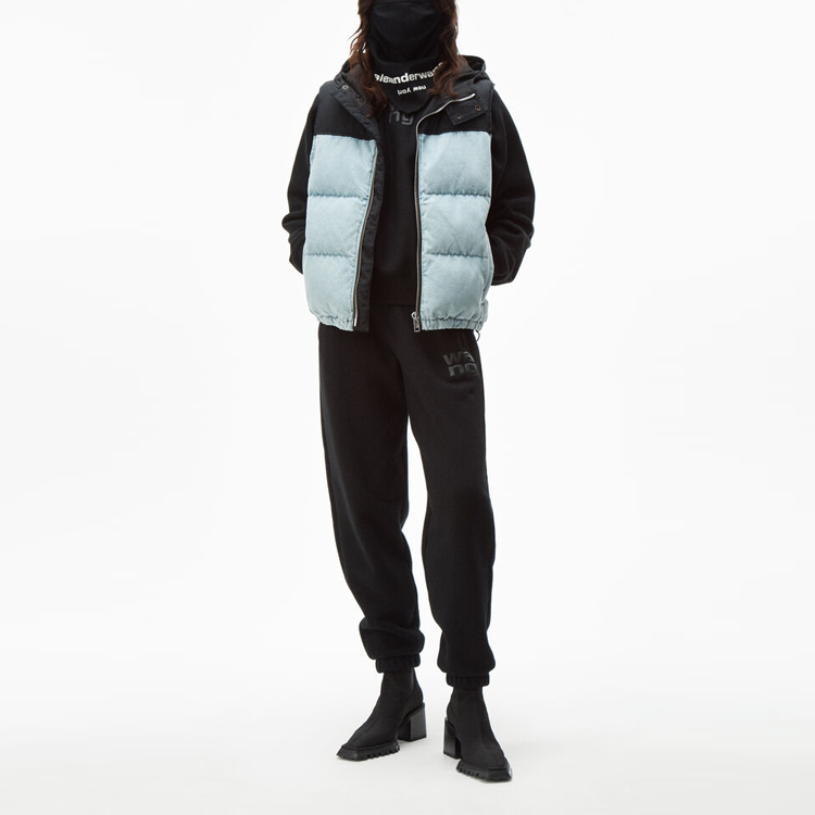 Lookbook (W) アレキサンダーワン カラーブロック キルティングベスト ミックス素材 4DC1212811-281