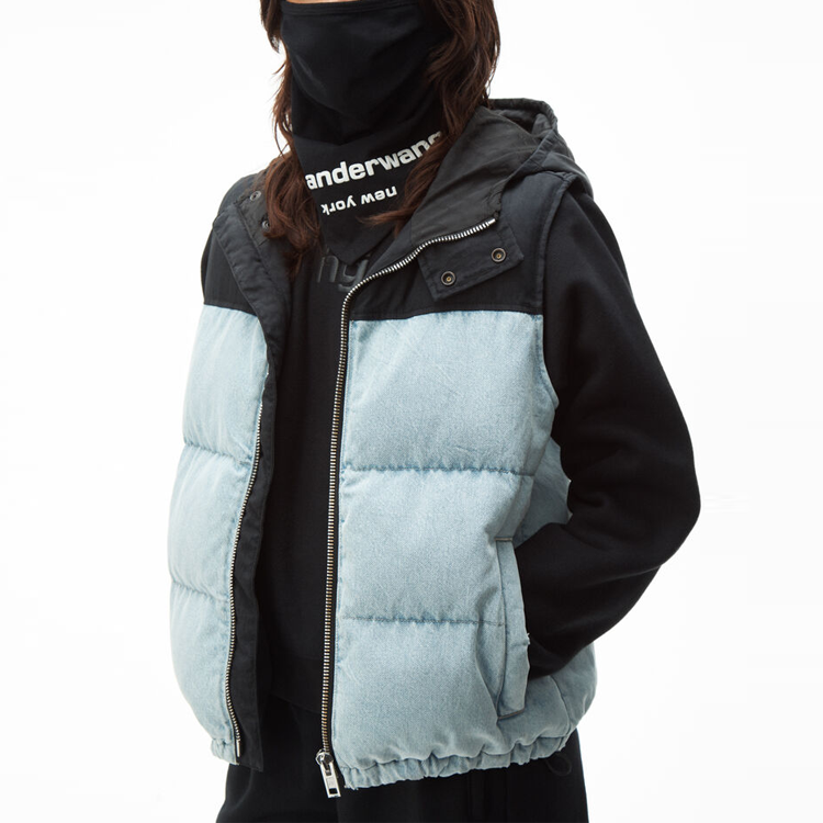 Purchase (W) アレキサンダーワン カラーブロック キルティングベスト ミックス素材 4DC1212811-281