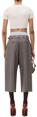 (W) 亚历山大王紧凑型尼龙提花短款上衣女款米白色 4KC3231056-131 Shop (W) 亚历山大王紧凑型尼龙提花短款上衣女款米白色 4KC3231056-131