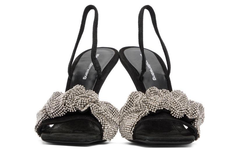 (W) Alexander Wang Crystal Headband Sandals 'Black' 圖 3
