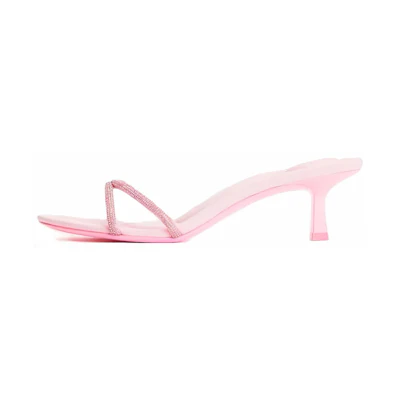 (W) Alexander Wang Dahlia 'Pink Fashion Slides'