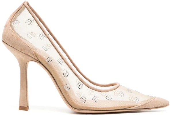 (W) Alexander Wang Delphine 'Tacones de Aguja Beige con Malla de Cristales' 30223P009928 Order (W) Alexander Wang Delphine 'Tacones de Aguja Beige con Malla de Cristales' 30223P009928