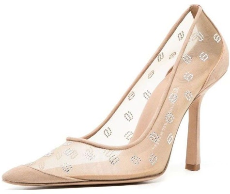 (W) Alexander Wang Delphine 'Tacones de Aguja Beige con Malla de Cristales' 30223P009928 Lookbook (W) Alexander Wang Delphine 'Tacones de Aguja Beige con Malla de Cristales' 30223P009928