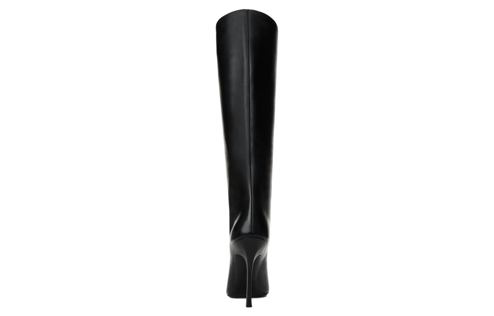 (W) Alexander Wang Delphine 'Black Leather Pointed Toe High Boot' 圖 5