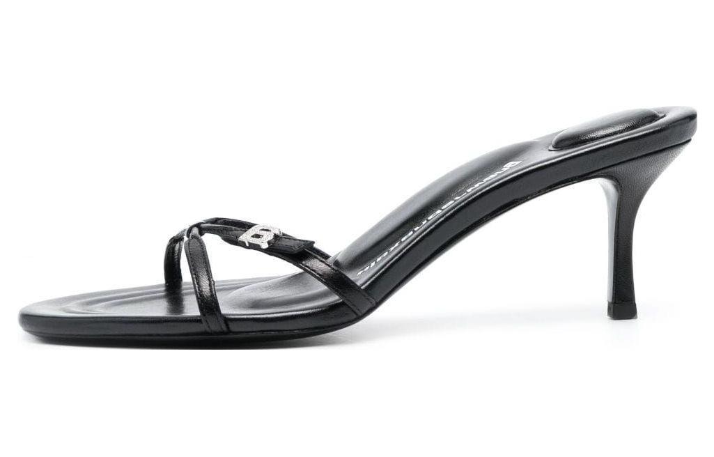 (Women) Alexander Wang Dhalia 47mm Leather Mules 'Black Stiletto' 30323S021001