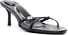 (W) Alexander Wang Dhalia 47mm Kasut Kulit 'Black Stiletto' 30323S021001