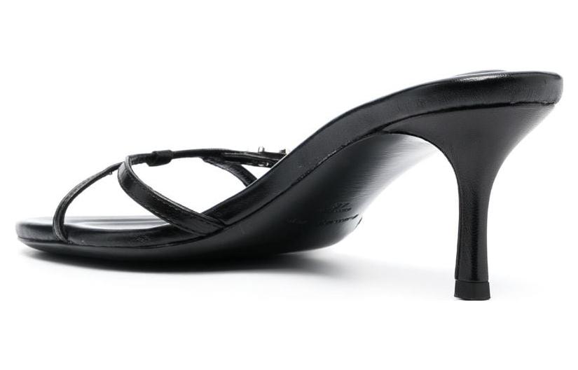 Shop (Women) Alexander Wang Dhalia 47mm Leather Mules 'Black Stiletto' 30323S021001