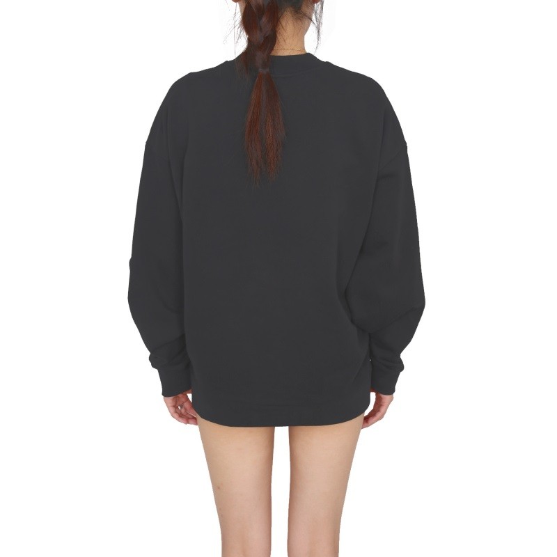 Details for (W) Alexander Wang 扭曲Logo印花黑色女款圓領長袖衫 1W271203U3-044