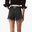 Shop (Women) Alexander Wang Distressed Bite Cutoff Denim Shorts in Washed Gray/Black 4D994038AD-015