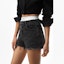 Purchase (Women) Alexander Wang Distressed Bite Cutoff Denim Shorts in Washed Gray/Black 4D994038AD-015