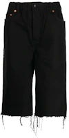 Order (W) Alexander Wang 做舊黑色牛仔短褲 4DC4214035-001