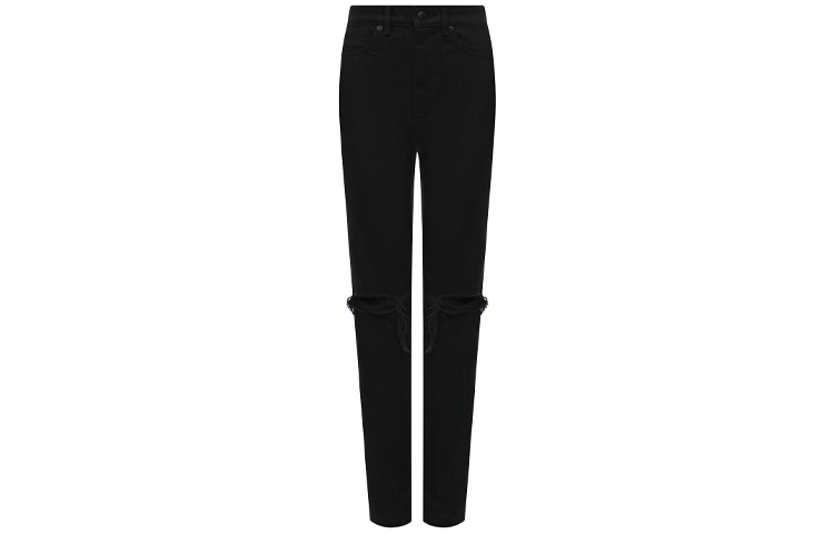 Order (Women) Alexander Wang Distressed High-Waisted Black Denim Jeans Women. 4DC2214929-001