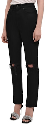 (Women) Alexander Wang Distressed High-Waisted Black Denim Jeans Women. 4DC2214929-001 Purchase (Women) Alexander Wang Distressed High-Waisted Black Denim Jeans Women. 4DC2214929-001