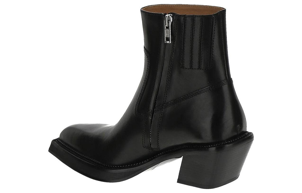 Shop (W) 알렉산더 왕 도노반 블랙 레더 앵클 부츠 30322B024001