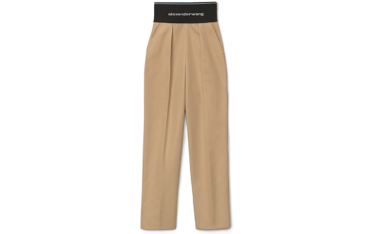 (Women) Alexander Wang Elastic Waist Logo Stretch Casual Pants. 1WC2214345-282
