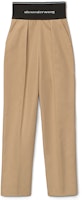 (Women) Alexander Wang Elastic Waist Logo Stretch Casual Pants. 1WC2214345-282 (Women) Alexander Wang Elastic Waist Logo Stretch Casual Pants. 1WC2214345-282