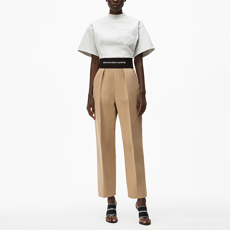 Lookbook (W) アレキサンダーワン エラスティックウエスト ロゴ ストレッチカジュアルパンツ 1WC2214345-282