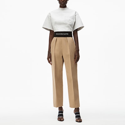 (W) アレキサンダーワン エラスティックウエスト ロゴ ストレッチカジュアルパンツ 1WC2214345-282 Lookbook (W) アレキサンダーワン エラスティックウエスト ロゴ ストレッチカジュアルパンツ 1WC2214345-282