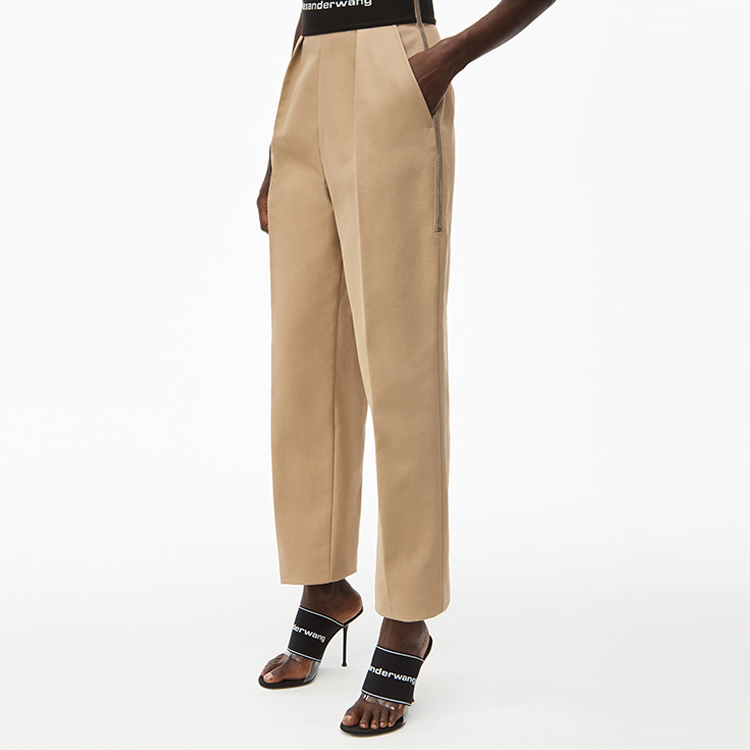 Purchase (W) アレキサンダーワン エラスティックウエスト ロゴ ストレッチカジュアルパンツ 1WC2214345-282