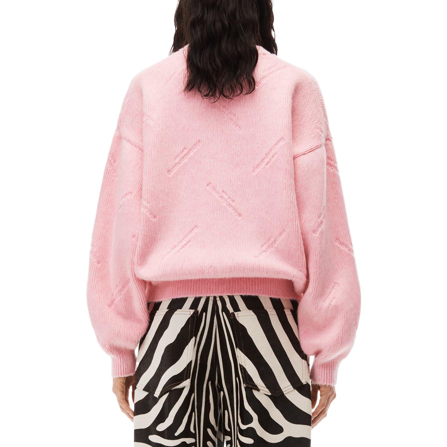 Shop (W) 亚历山大王压纹标志宽松版羊毛圆领毛衣 1KC4231041-671