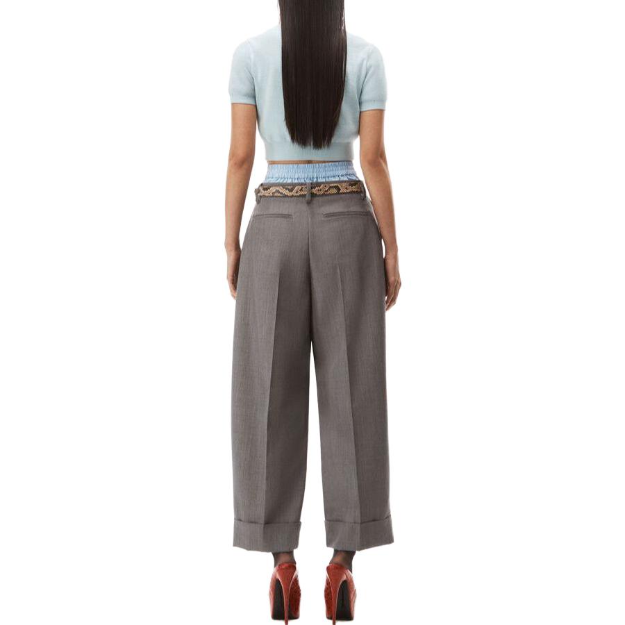 (Women) Alexander Wang Embossed Logo Knit Crewneck T-Shirt  Blue. 1KC32310374-64A 圖 5