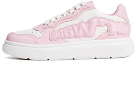 (Women) Alexander Wang Embossed Logo Pink Low-Top Leather Sneakers for Women. 30324S069972 (Women) Alexander Wang Embossed Logo Pink Low-Top Leather Sneakers for Women. 30324S069972