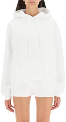 (W) 알렉산더 왕 엠보싱 로고 풀오버 후디 화이트. 4CC3222069-100-WHITE Lookbook (W) 알렉산더 왕 엠보싱 로고 풀오버 후디 화이트. 4CC3222069-100-WHITE