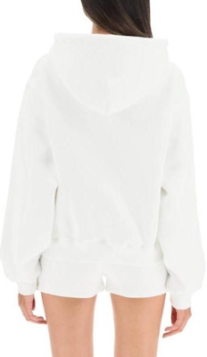 (W) 알렉산더 왕 엠보싱 로고 풀오버 후디 화이트. 4CC3222069-100-WHITE Shop (W) 알렉산더 왕 엠보싱 로고 풀오버 후디 화이트. 4CC3222069-100-WHITE