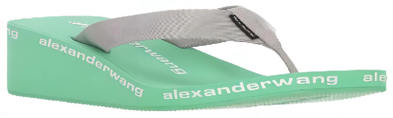 (W) Alexander Wang Fabric Wedge Fashion Slide 'Green Herringbone' Hijau-首页 30321S019132 Lookbook (W) Alexander Wang Fabric Wedge Fashion Slide 'Green Herringbone' Hijau-首页 30321S019132