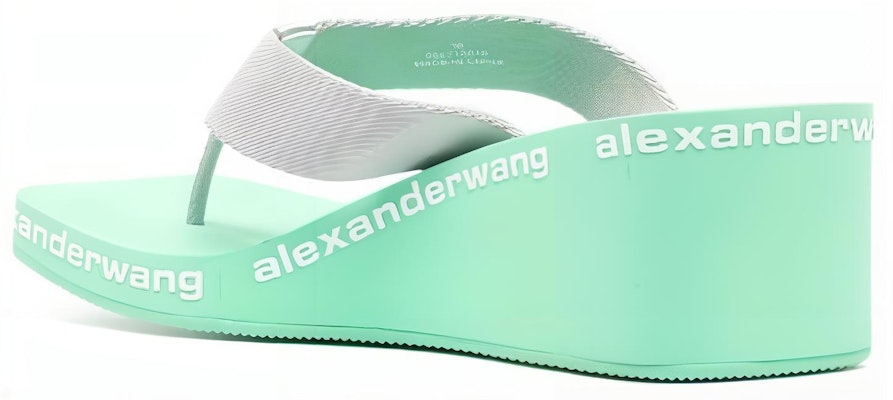 (W) 알렉산더왕 그린 헤링본 웨지 슬라이드 30321S019132 Shop (W) 알렉산더왕 그린 헤링본 웨지 슬라이드 30321S019132