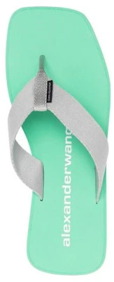 (W) Alexander Wang Fabric Wedge Fashion Slide 'Green Herringbone' Hijau-首页 30321S019132 Purchase (W) Alexander Wang Fabric Wedge Fashion Slide 'Green Herringbone' Hijau-首页 30321S019132