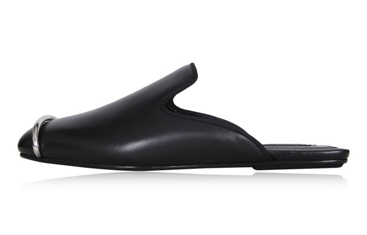 (Women) Alexander Wang Flat Sandal 'Black Leather' 3099F0080L-001