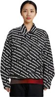 Sizing (W) Alexander Wang FW20 不對稱標誌印花丹寧騎士夾克 4DC1212888-060