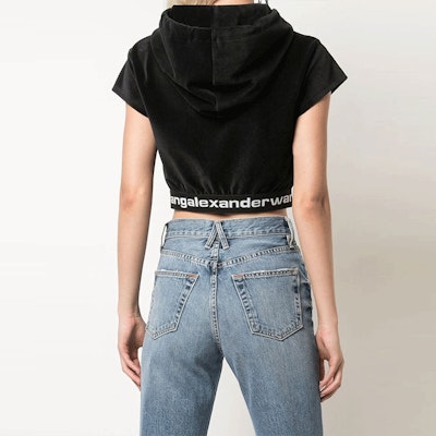 (W) 알렉산더왕 FW21 블랙 코듀로이 반팔 풀오버 스웻셔츠. 4CC1201106-001 Shop (W) 알렉산더왕 FW21 블랙 코듀로이 반팔 풀오버 스웻셔츠. 4CC1201106-001