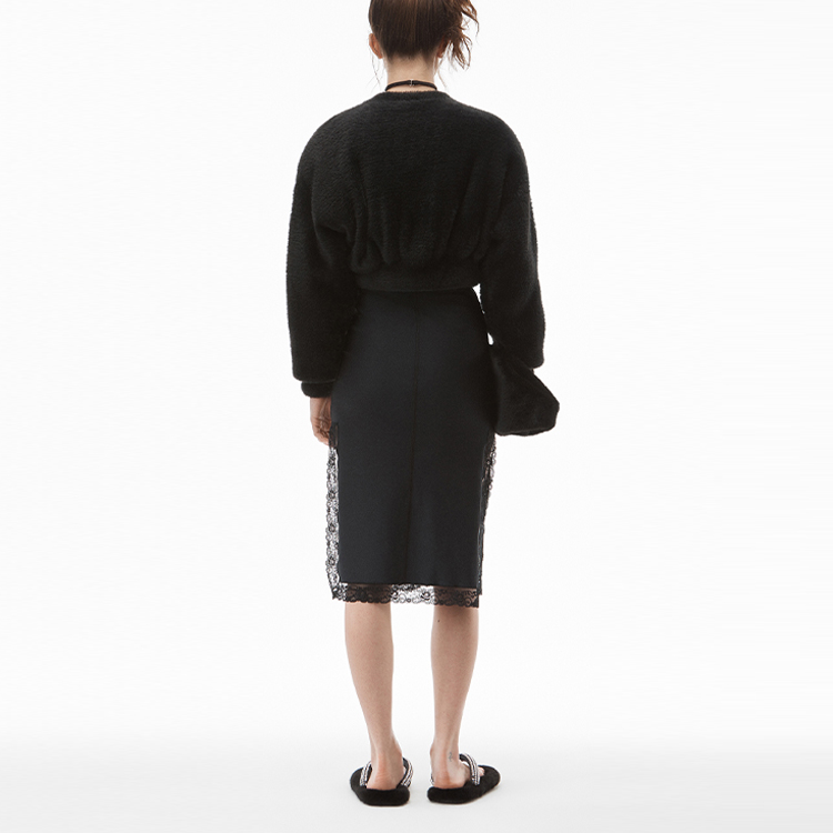 (Women) Alexander Wang FW21 Black Faux Fur Lined Long Sleeve Jacket 4KC4213025-001 圖 5