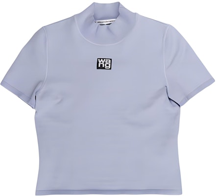 (W) 알렉산더 왕 FW21 블루 로고 목넥 니트 티셔츠 4KC2191008-454 Buy (W) 알렉산더 왕 FW21 블루 로고 목넥 니트 티셔츠 4KC2191008-454