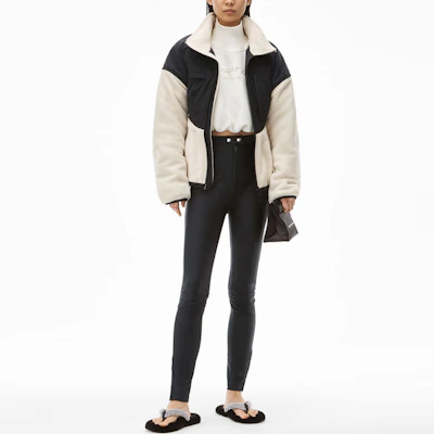 (W) Alexander Wang FW21 Jaket Fleece Panel Putih 1CC4212307-118 Lookbook (W) Alexander Wang FW21 Jaket Fleece Panel Putih 1CC4212307-118