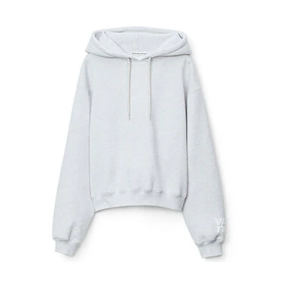 (Women) Alexander Wang FW21 Foam Logo Oversized Hoodie for Women - Grey 4CC3212053-050